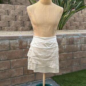 Diane von Furstenberg silk layered mini skirt